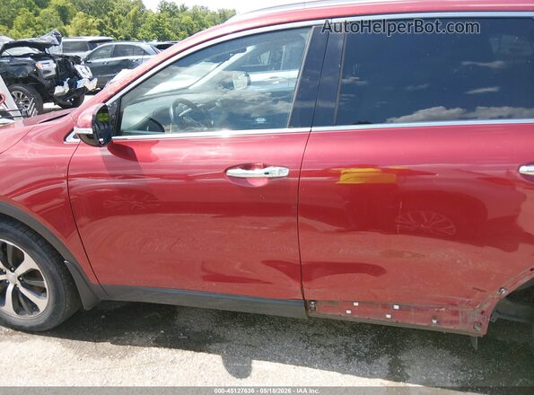 5XYPH4A55HG230471 2017 KIA SORENTO Красный Панорамный вид салона 360°
