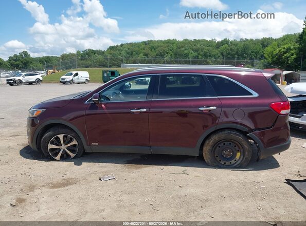 5XYPHDA13HG231714 2017 KIA SORENTO Темно-бордовый Панорамный вид салона 360°