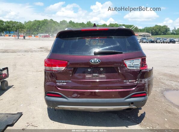 5XYPHDA13HG231714 2017 KIA SORENTO Темно-бордовый 
