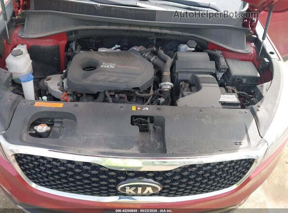 5XYPHDA14HG274670 2017 KIA SORENTO Red უკანა ხედი