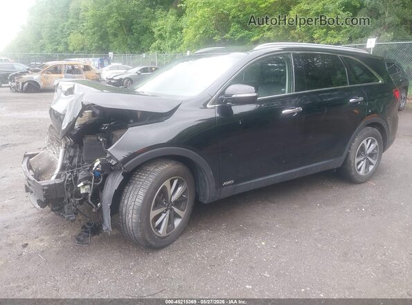 5XYPHDA51KG536980 2019 KIA SORENTO Black Передня ліва чверть