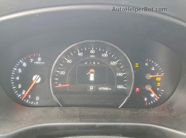 5XYPHDA55HG247965 2017 KIA SORENTO Red Widok zestawu wskaźników