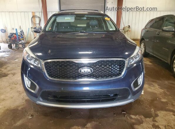5XYPHDA5XGG069968 2016 KIA SORENTO Blue Front view