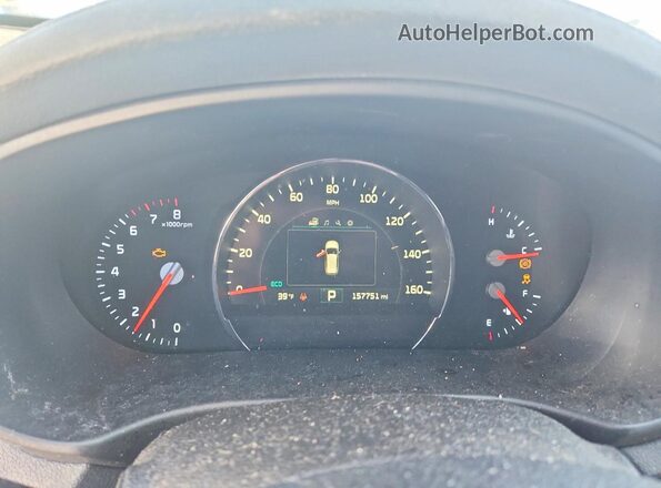 5XYPHDA5XGG069968 2016 KIA SORENTO Blue Instrument cluster view