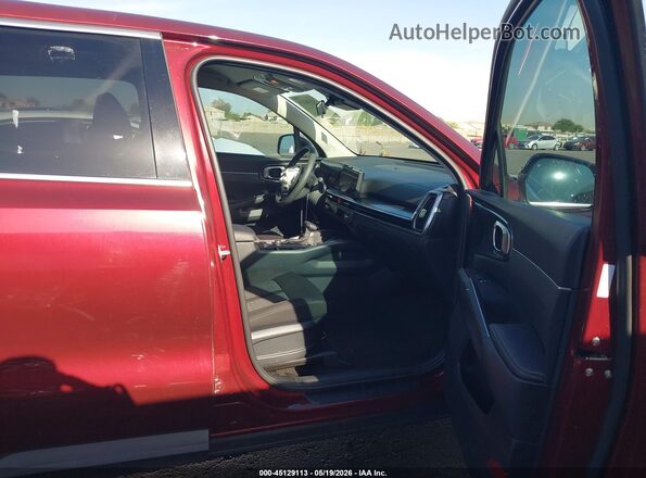 5XYRG4JC7SG367154 2025 KIA SORENTO Red Widok wnętrza z przodu