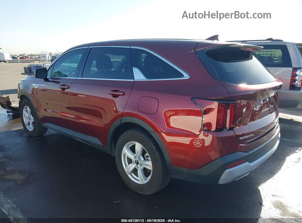 5XYRG4JC7SG367154 2025 KIA SORENTO Red Tył lewy