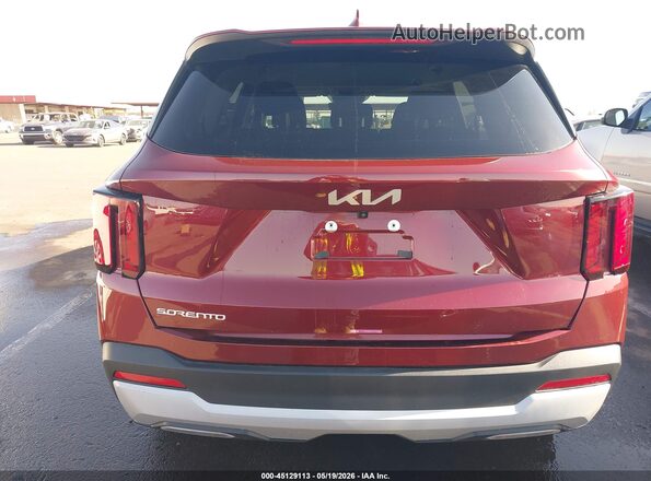 5XYRG4JC7SG367154 2025 KIA SORENTO Red 