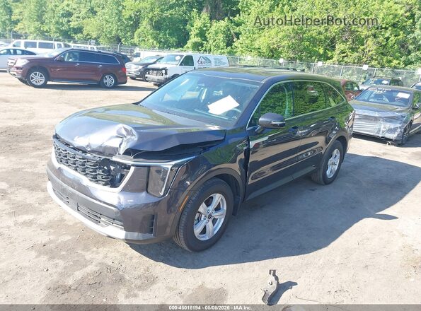 5XYRG4JC8SG404471 2025 KIA SORENTO Black Առջևի ձախ երեք քառորդ տեսարան