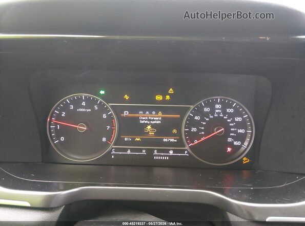 5XYRG4LC1MG017020 2021 KIA SORENTO Gray უკანა სავარძლების ხედი