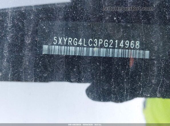 5XYRG4LC3PG214968 2023 KIA SORENTO Black Вид підкапотного простору