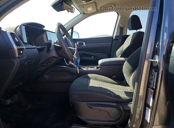 5XYRG4LCXNG106280 2022 KIA SORENTO Gray წინა სალონის ხედი