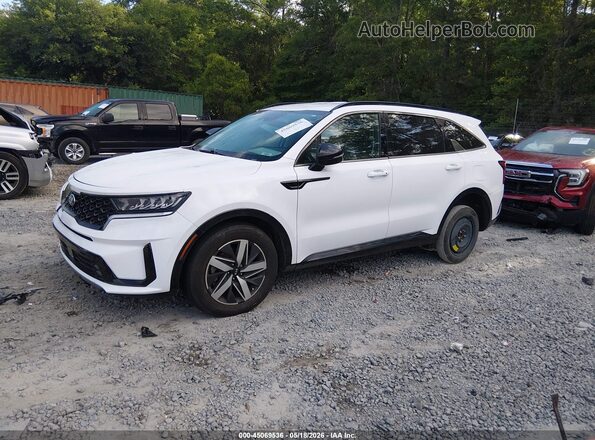 5XYRH4LF0MG014388 2021 KIA SORENTO White Առջևի ձախ երեք քառորդ տեսարան