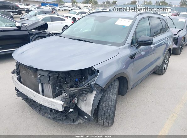 5XYRH4LF3MG030987 2021 KIA SORENTO Серый Передняя левая четверть