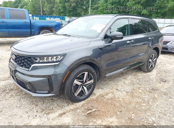 5XYRH4LF9MG072225 2021 KIA SORENTO Серый Передняя левая четверть