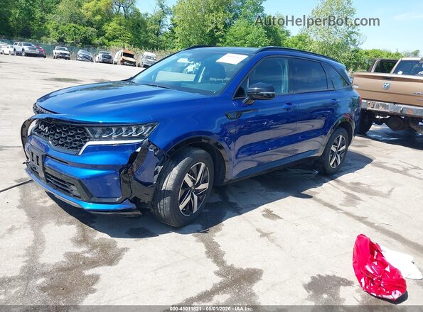 5XYRH4LF9NG144767 2022 KIA SORENTO Blue Przód lewy