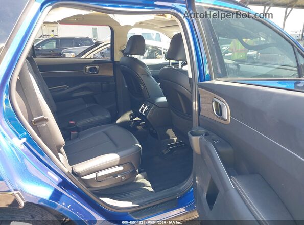 5XYRH4LF9NG144767 2022 KIA SORENTO Blue Widok naklejki z numerem VIN