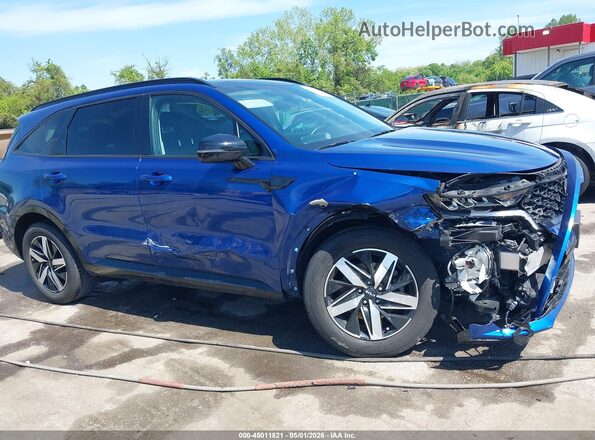 5XYRH4LF9NG144767 2022 KIA SORENTO Blue Widok z przodu