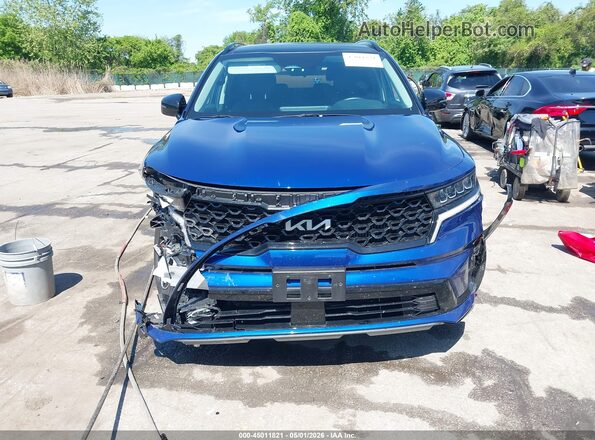 5XYRH4LF9NG144767 2022 KIA SORENTO Blue Widok zestawu wskaźników