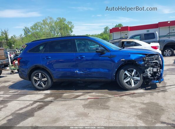 5XYRH4LF9NG144767 2022 KIA SORENTO Blue Widok wnętrza z tyłu