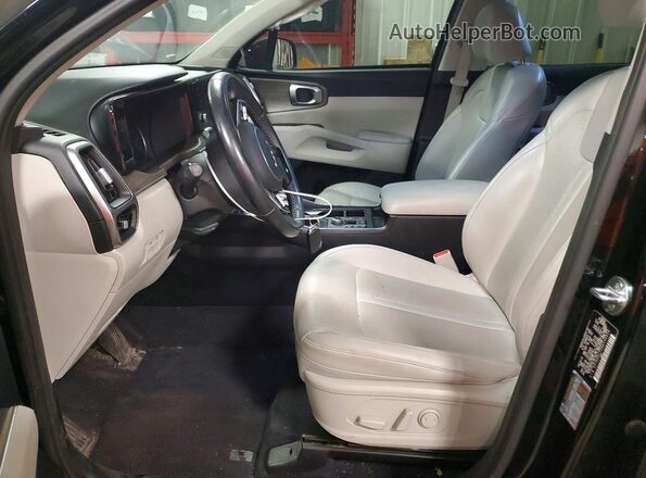 5XYRHDLF4NG104838 2022 KIA SORENTO Black წინა სალონის ხედი