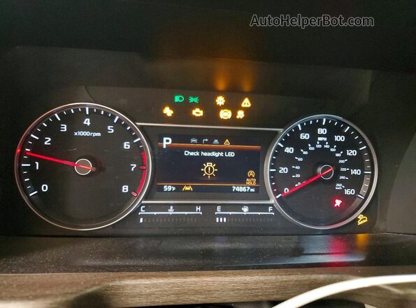 5XYRHDLF4NG104838 2022 KIA SORENTO Black ხელსაწყოთა პანელის ხედი