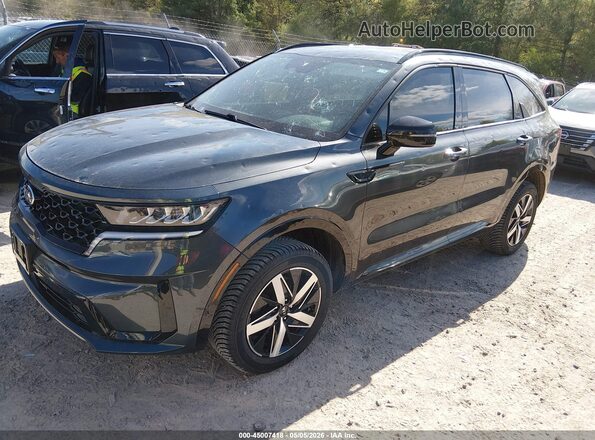 5XYRHDLF9MG057630 2021 KIA SORENTO Gray Vista tres cuartos delantera izquierda