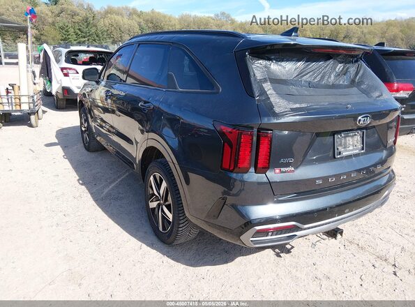 5XYRHDLF9MG057630 2021 KIA SORENTO Gray Trasero izquierdo