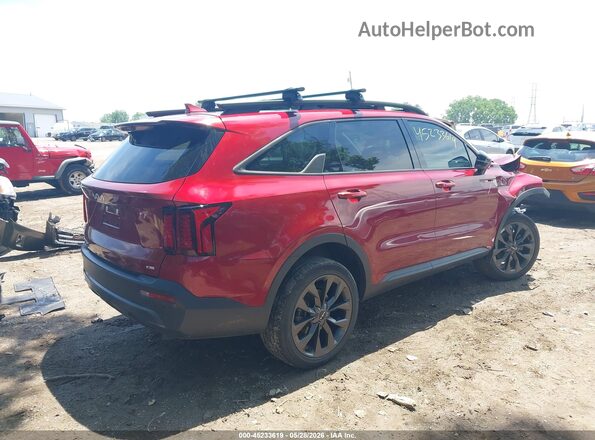 5XYRHDLFXPG226574 2023 KIA SORENTO Red Rear right