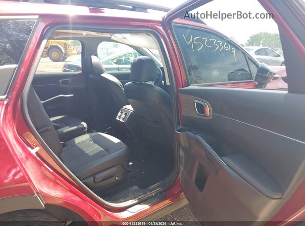 5XYRHDLFXPG226574 2023 KIA SORENTO Red VIN sticker view