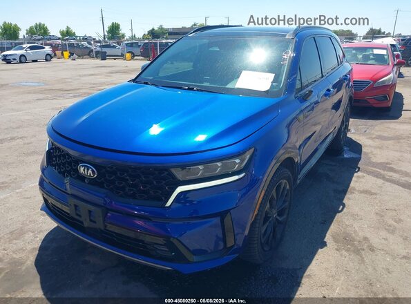 5XYRK4LF2MG043313 2021 KIA SORENTO Blue 