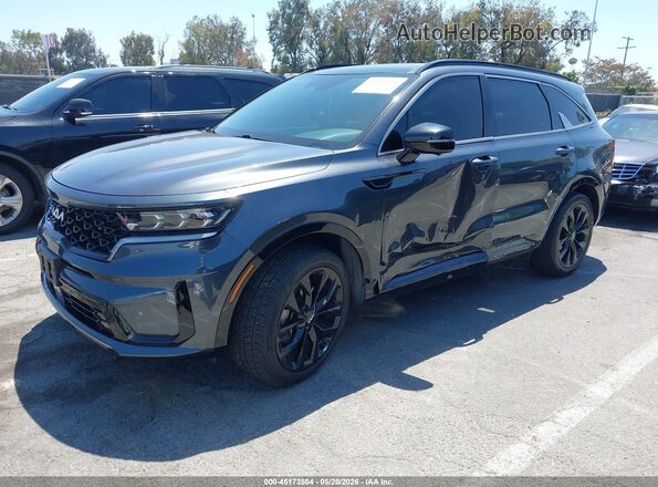 5XYRK4LF3NG077696 2022 KIA SORENTO Black Vista tres cuartos delantera izquierda