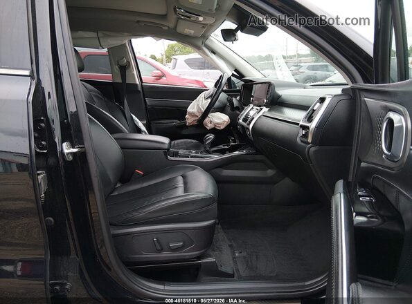 5XYRKDLF0NG077087 2022 KIA SORENTO Черный Вид салона спереди