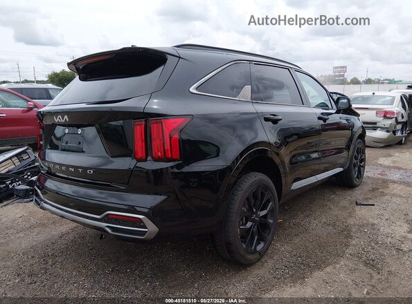 5XYRKDLF0NG077087 2022 KIA SORENTO Черный Задняя правая четверть