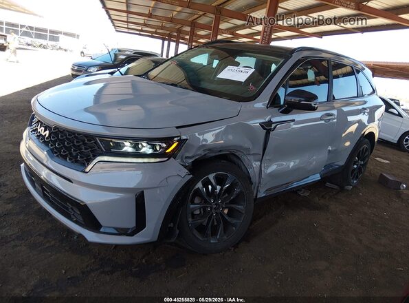 5XYRKDLF0NG107060 2022 KIA SORENTO Gray 