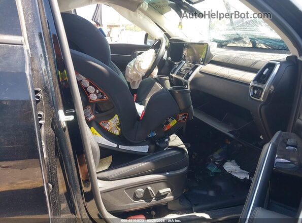 5XYRKDLF1NG109030 2022 KIA SORENTO Black Vista interior delantera