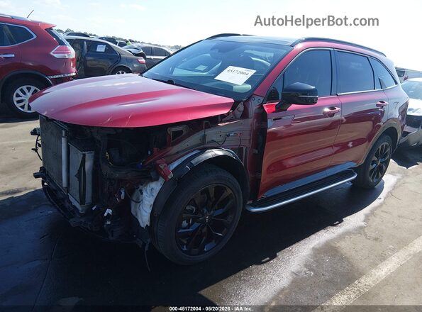 5XYRKDLF5MG044262 2021 KIA SORENTO Red Front left