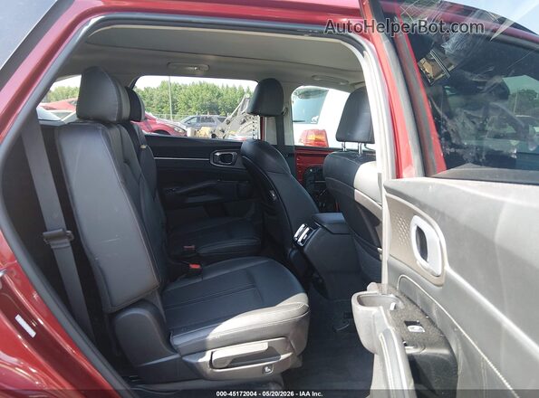 5XYRKDLF5MG044262 2021 KIA SORENTO Red VIN sticker view