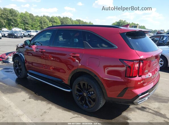 5XYRKDLF5MG044262 2021 KIA SORENTO Red Rear left