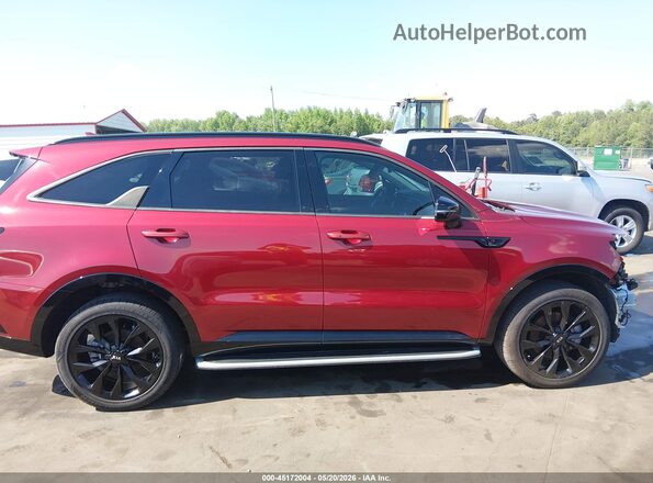 5XYRKDLF5MG044262 2021 KIA SORENTO Red 360 interior view
