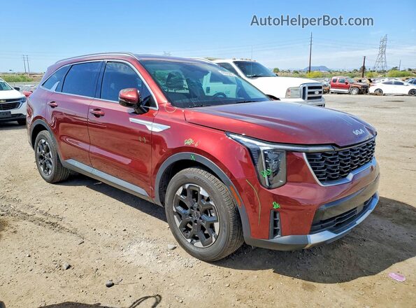 5XYRL4JC0RG299043 2024 KIA SORENTO Burgundy წინა მარჯვენა