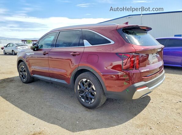 5XYRL4JC0RG299043 2024 KIA SORENTO Burgundy უკანა მარცხენა