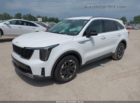 5XYRL4JC2RG254444 2024 KIA SORENTO White Առջևի ձախ երեք քառորդ տեսարան