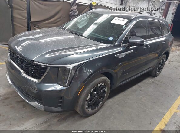 5XYRL4JC3RG278302 2024 KIA SORENTO Gray Առջևի ձախ երեք քառորդ տեսարան