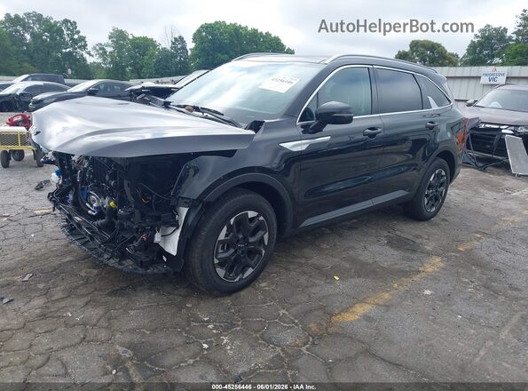 5XYRL4JC4SG377233 2025 KIA SORENTO Черный Передняя левая четверть