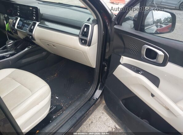 5XYRL4LC0MG008949 2021 KIA SORENTO Black Вид салону спереду