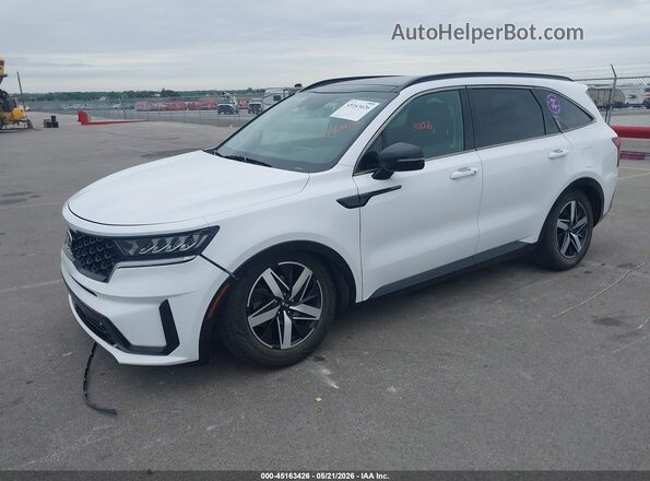 5XYRL4LC3MG018651 2021 KIA SORENTO White Przód lewy