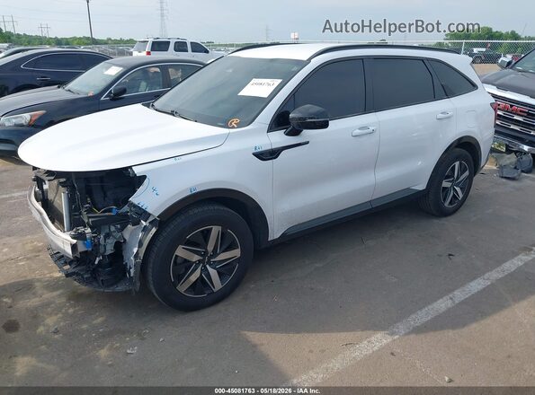 5XYRL4LC8NG143601 2022 KIA SORENTO White წინა მარცხენა ხედი სამი მეოთხედიდან
