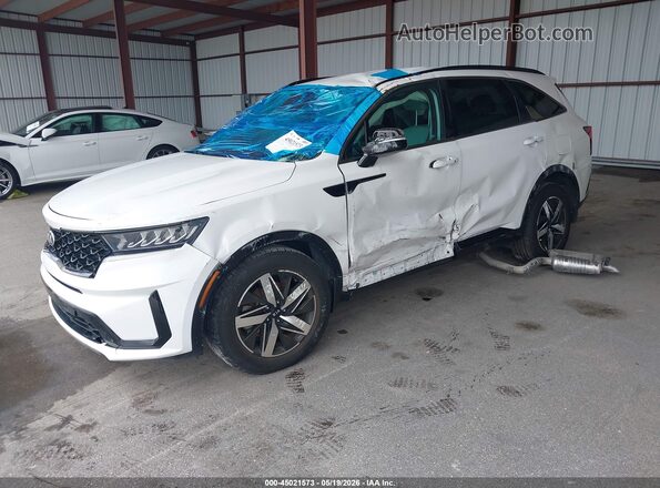 5XYRL4LC9MG018430 2021 KIA SORENTO Белый Передняя левая четверть