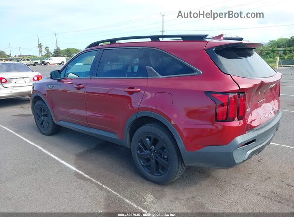 5XYRLDLC4NG140937 2022 KIA SORENTO Red უკანა მარცხენა