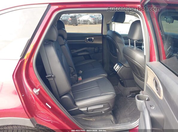 5XYRLDLC4NG140937 2022 KIA SORENTO Red VIN კოდის სტიკერის ხედი